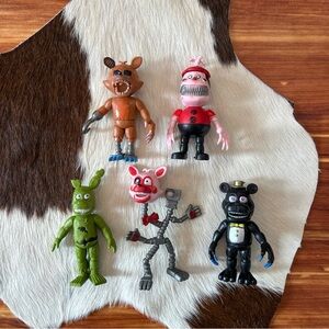 FNAF Action Figures Lot Of 5 Five Nights At Freddy’s 4”